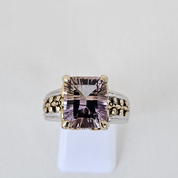 Rare Victoria Wieck Ametrine Ring Sterling Silver & 14k Size 7! - Picture 2 of 8